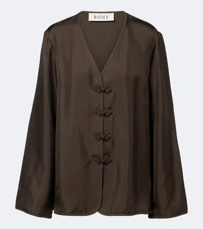 ROHE RÓHE OVERSIZED SILK BLOUSE