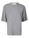 Rohe Oversized Soft Merino T-shirt In Gray