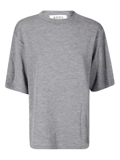 Rohe Oversized Soft Merino T-shirt In Gray