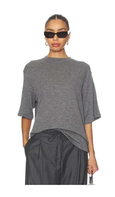 Rohe Oversized Soft Merino T-shirt In Gray