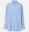 Rohe Oversized Striped Cotton Top In Blue