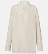 Rohe Róhe Oversized Striped Silk Shirt In Multi
