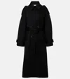 Rohe Róhe Oversized Virgin Wool Coat In Black