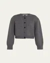 Rohe Gray Statement Shoulder Cardigan In Gray
