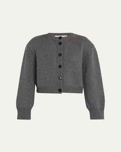 ROHE PADDED WOOL CARDIGAN