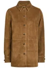 Rohe Collared Jacket Long Sleeves Side Pockets In Brown