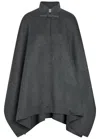 Rohe Pankou Wool And Cashmere-blend Cape In Gray