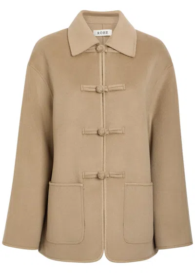 Rohe Pankou Wool And Cashmere-blend Jacket In Neutral