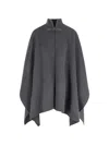 Rohe Pankou Wool And Cashmere-blend Cape In Gray