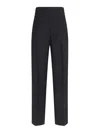 Rohe Róhe Black Acetate Blend Trousers In Black