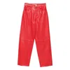 Rohe Lambskin Pants In Red