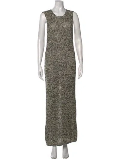 Pre-owned Rohe Patterned Long Dress W/ Tags In Multicolor