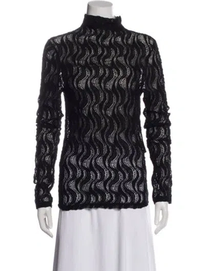 Pre-owned Rohe Patterned Turtleneck Top In Multi