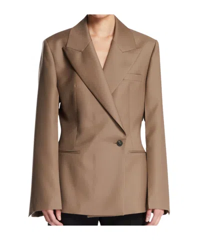 Rohe Peak-lapel Blazer In Brown