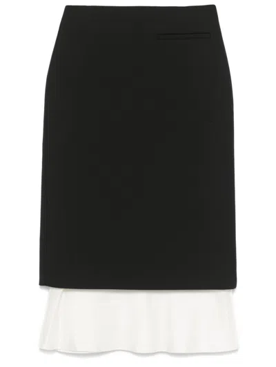 Rohe Pencil Midi Skirt In Black