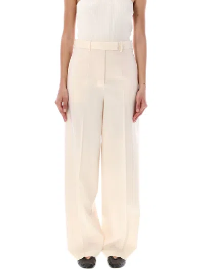 Rohe Róhe Pinced Pants In Off White