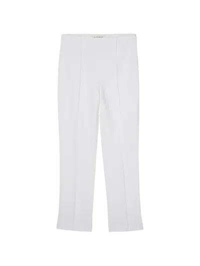 Rohe Pin-tuck Cigarette Trousers In White
