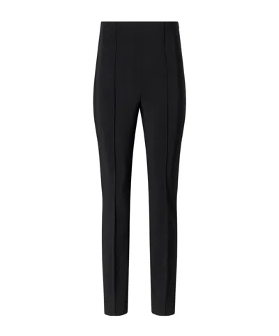 Rohe Pintucked Grain De Poudre Skinny Pants In Black