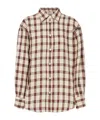 Rohe Oversized Checked Linen Shirt In Multi