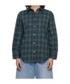 Rohe Checked Oversized Wool-blend Shirt In Green