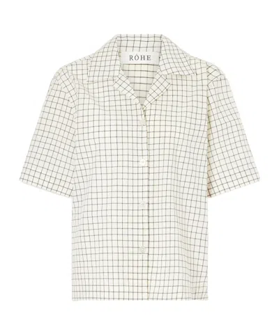 Rohe Plaid Shirt In Neutral