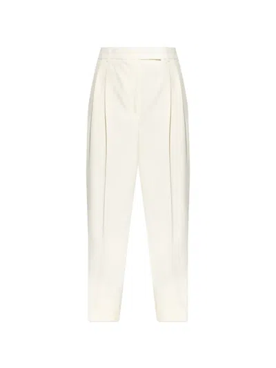 Rohe Pleated Cuffed Trousers In Neutral