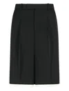 Rohe Pleated Front Shorts In Black