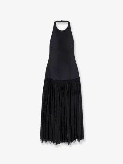 Rohe Pleated Long Dress In Black