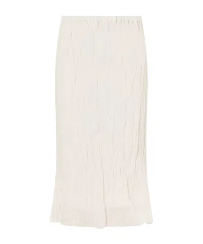 Rohe Pleated Midi Skirt In Neutral