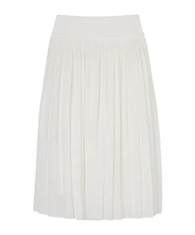 Rohe Pleated Midi Skirt In White