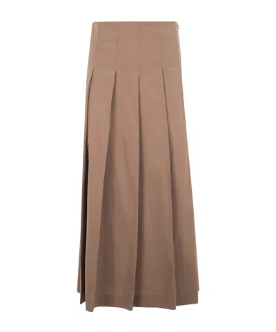 Rohe Pleated Skirt In Brown