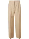 Rohe Pleated Slim-fit Trousers In Neutrals
