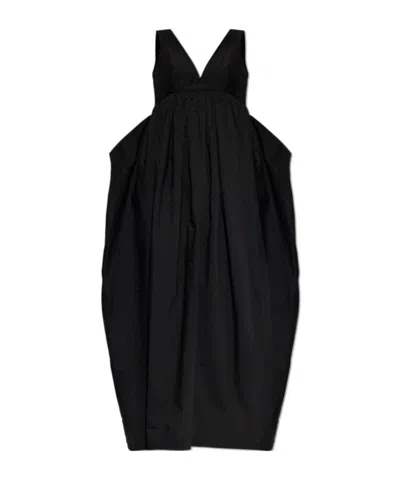 ROHE RÓHE PLEATED STRAP MAXI DRESS