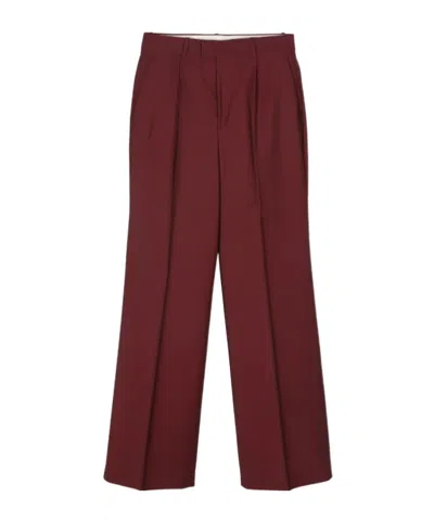 Rohe Róhe Pleated Tailored Trousers In Red