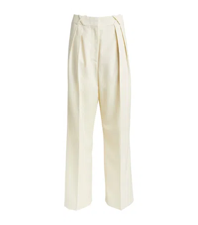 Rohe Pleated Tailored Trousers In 139 Cream