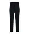 Rohe Róhe Pleated Wool And Mohair Wide-leg Pants In Black