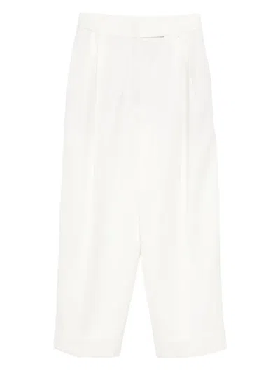Rohe Pleated Trousers In Neutral