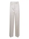 Rohe High-waist Satin Trousers Clothing In White
