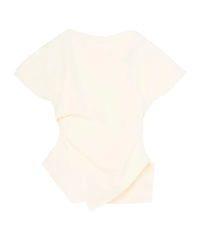 Rohe Pleated T-shirt In Neutral