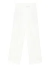 Rohe Pleated Wool-blend Trousers In White