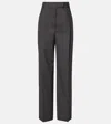 Rohe Róhe Pleated Wool Suit Pants In Gray