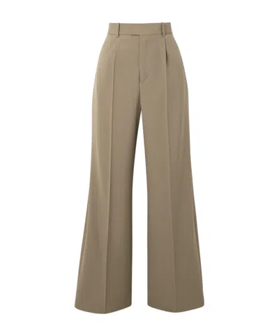 Rohe Pleated Wool Wide-leg Pants In Neutral