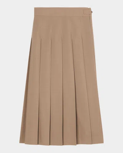 ROHE PLEATED WRAP SKIRT