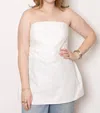 Rohe Poplin Bustier Top In White