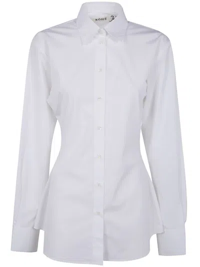 Rohe Poplin Shaped Shirt Clothing In White