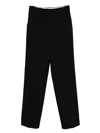 Rohe Pressed-crease Trousers In Black