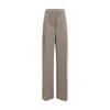 Rohe Prince Of Wales Wide Leg Pants In Neutral