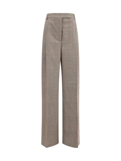 ROHE PRINCE OF WALES WIDE LEG PANTS