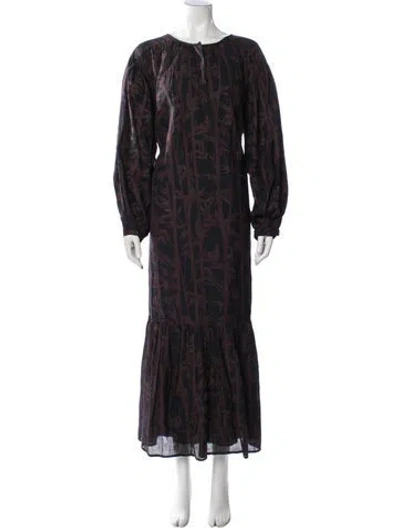 Pre-owned Rohe Printed Long Dress In Multicolor