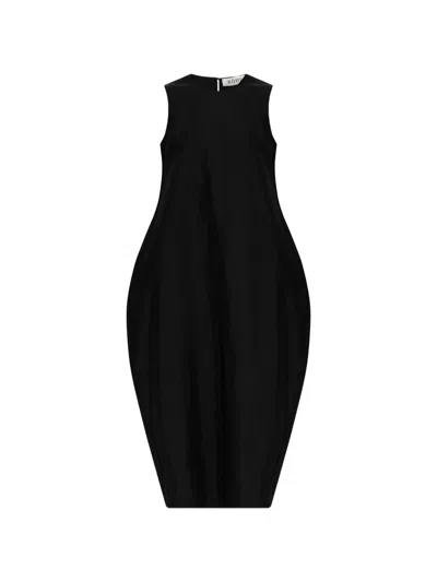 Rohe Puffball Sleeveless Dress In Black